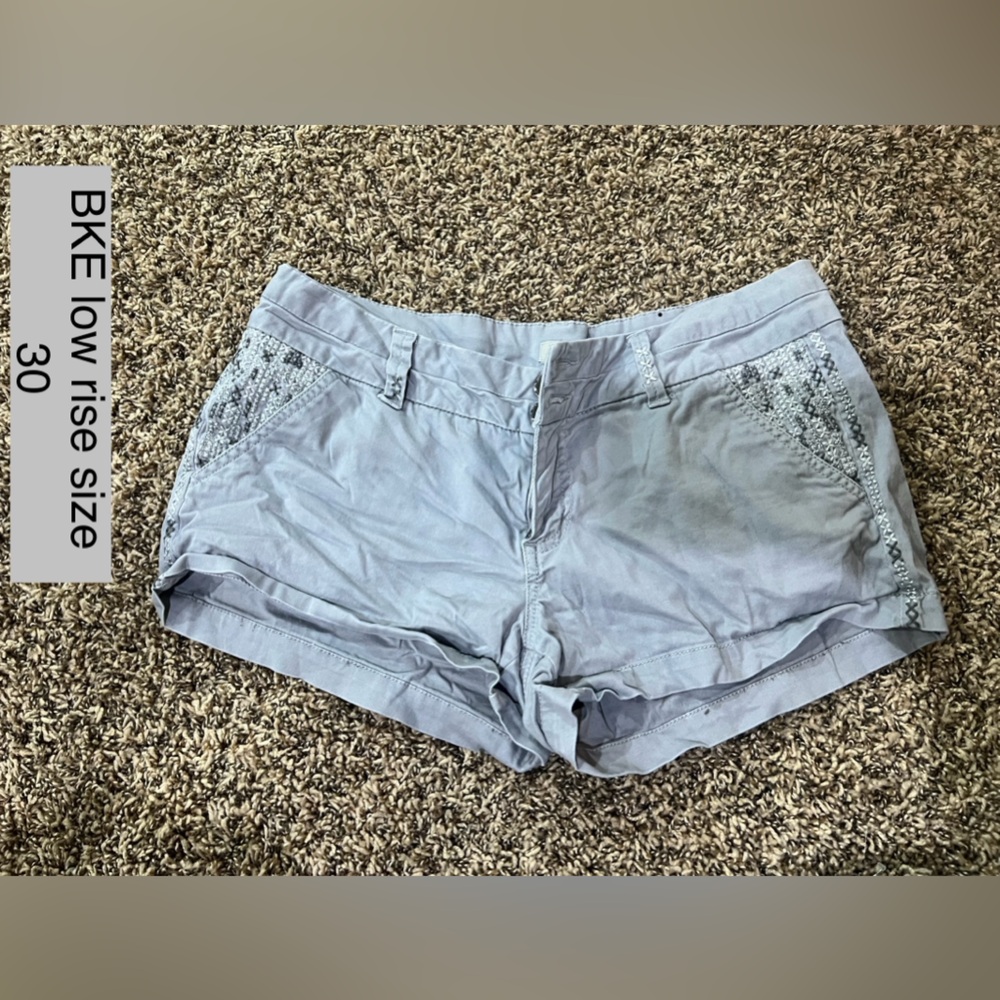 BKE Gray Cargo Shorts Relaxed Fit